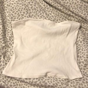 White h&m crop top